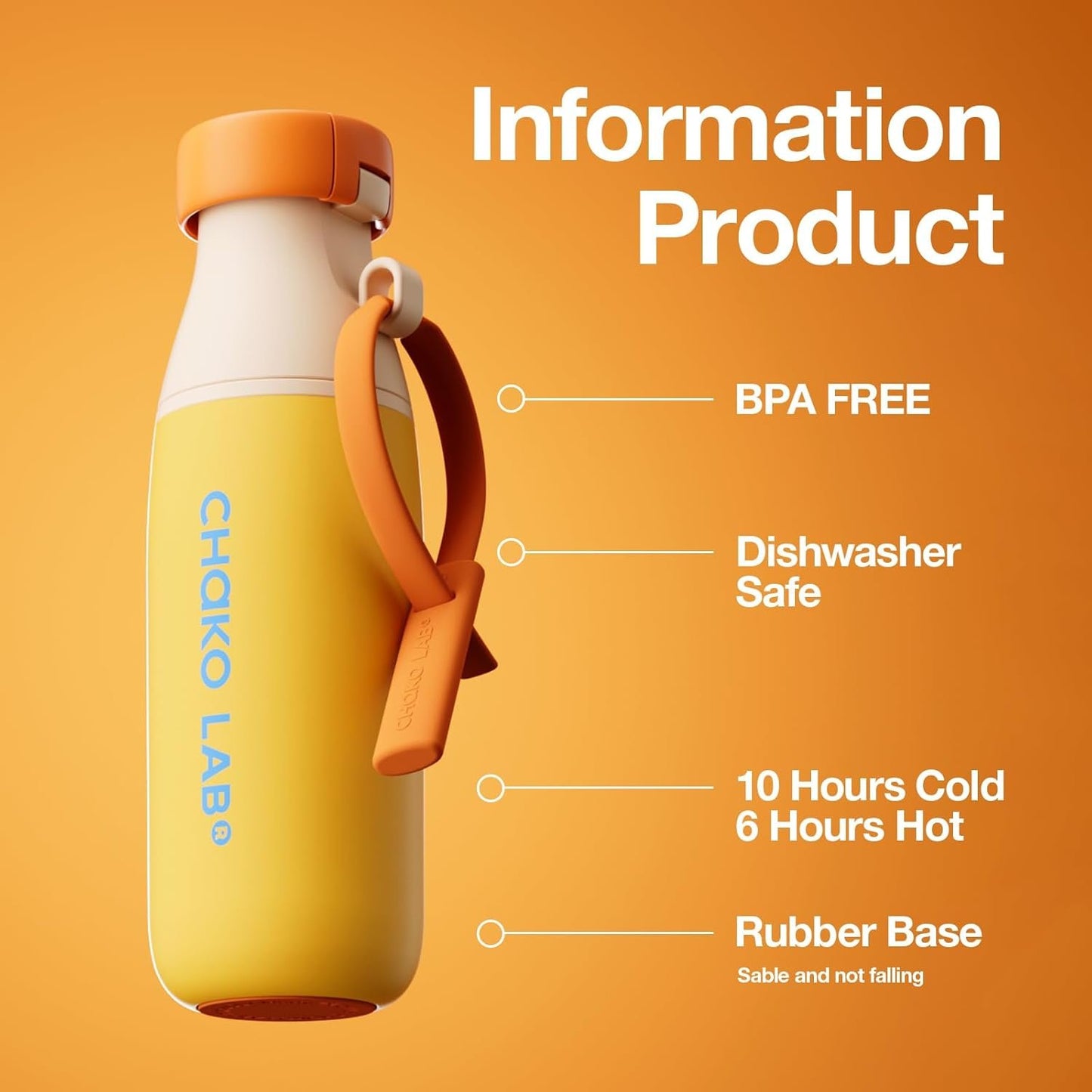 Chako Lab Milk Pod 520ml Aesthetic Water Bottle