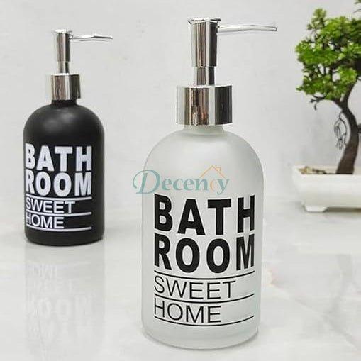 Refillable Glass Soap and Lotion Dispenser,