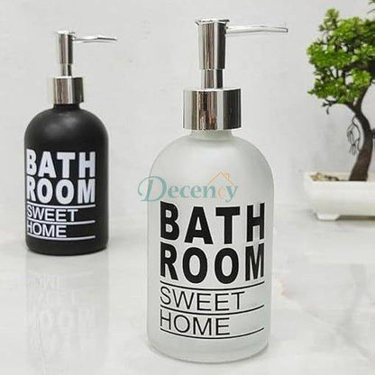 Refillable Glass Soap and Lotion Dispenser,