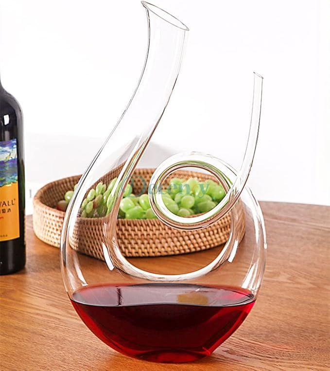 Crystal High-Grade Swan Spiral Wine