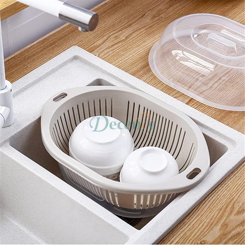 Multipurpose draining basket with lid