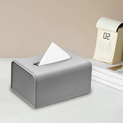 Luxury Leather Texture Modern Tissue Dispenser Box
