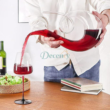 Crystal High-Grade Swan Spiral Wine
