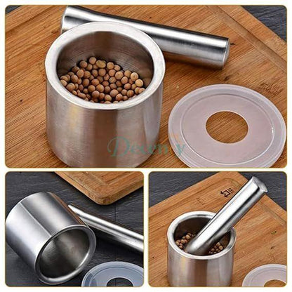 Stainless Steel Mortar and Pestle Kitchen Food Tools