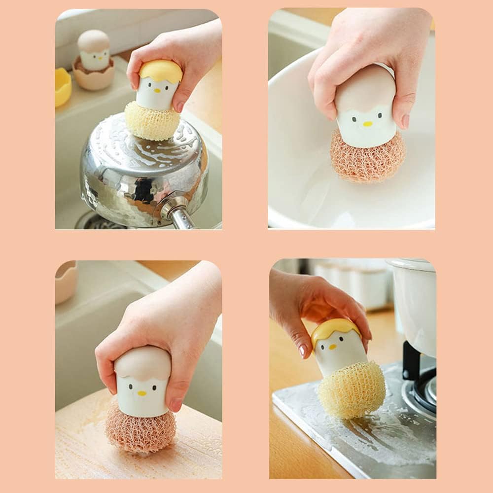 Multipurpose Cute Eggshell Chicken Cleaning Brush