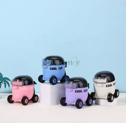 Mars Shaped Cool Car Straw Water Bottle