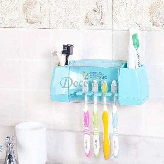 Multifunctional Toothbrush Rack, 5 Slot Toothbrush Holder