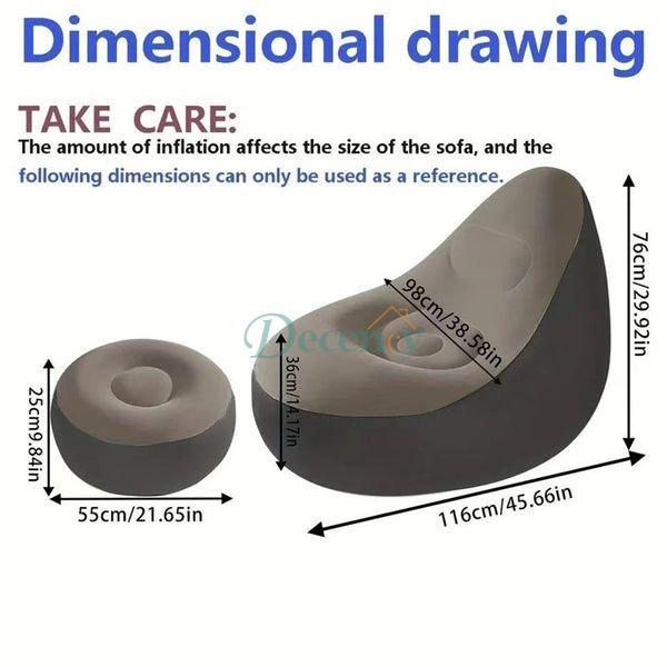 Elegant Inflatable Lounge Sofa Set