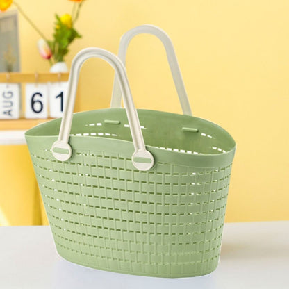 Multipurpose White Plastic shopping Basket With Handles