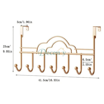 Wall-Mounted Gold Metal Clothes Hanger