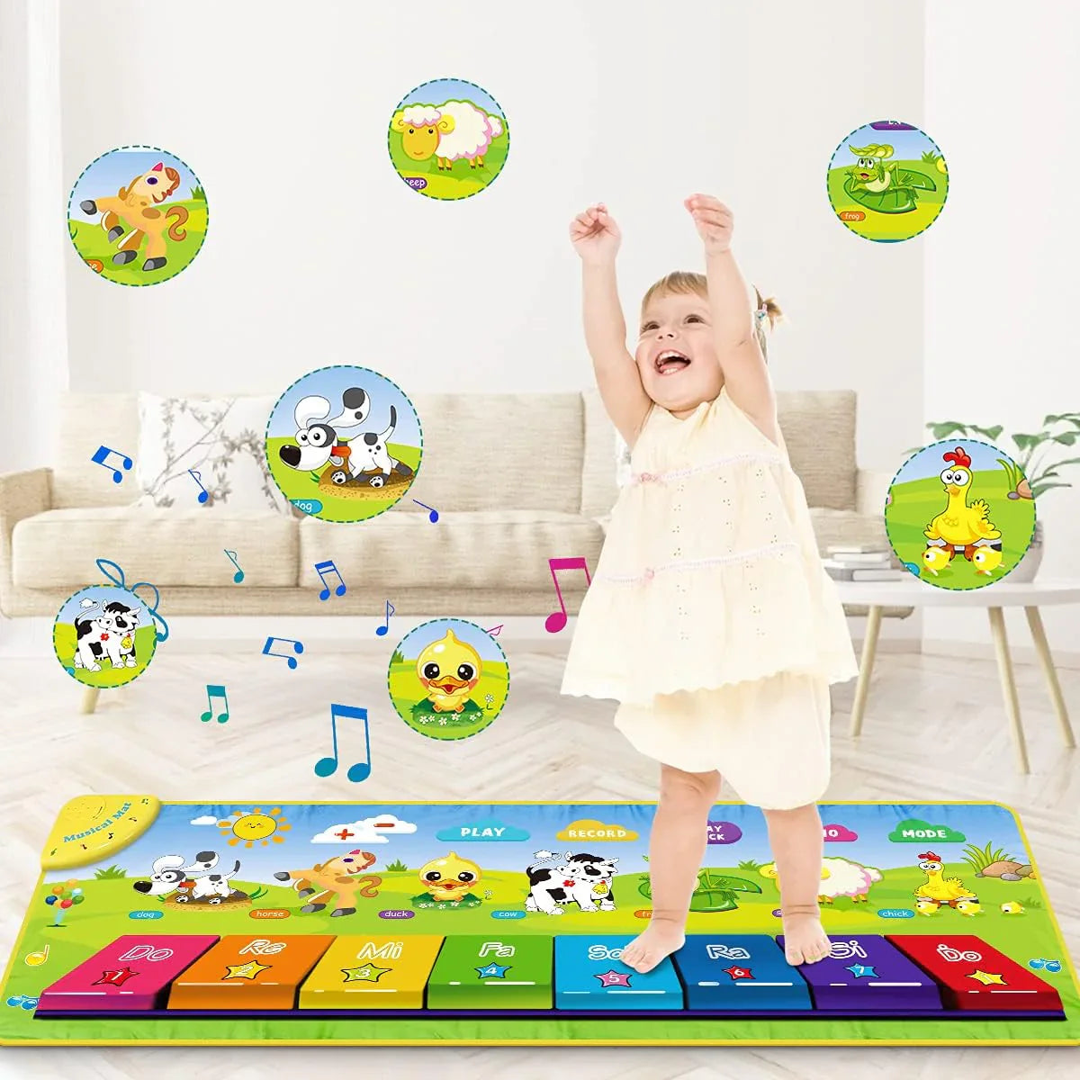 Piano Educational Playmat For Kids