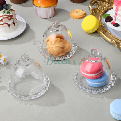 1 Pcs Luxury Decorative Crystal Dessert Display Plate – Stylish Serving Tray