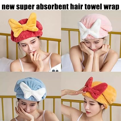 Microfiber Hair Drying Towel Cap