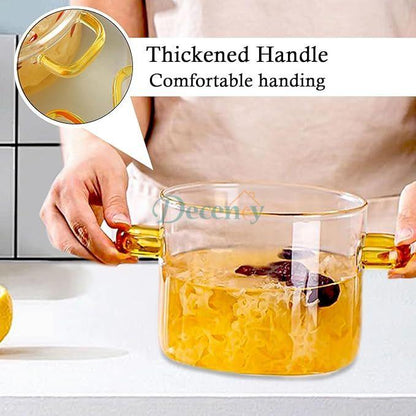 Clear Glass Simmer Pot with Lid  3500ML