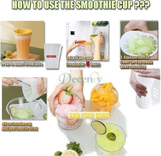 Ice Crushed Maker Cup - Magic Quick Frozen Smoothies Cup