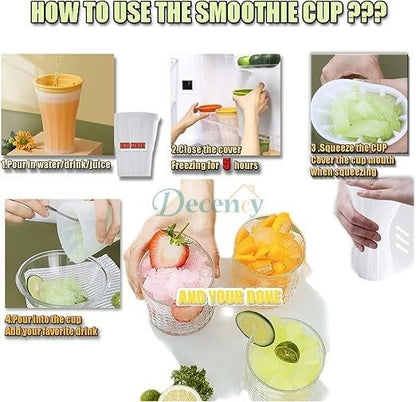 Ice Crushed Maker Cup - Magic Quick Frozen Smoothies Cup