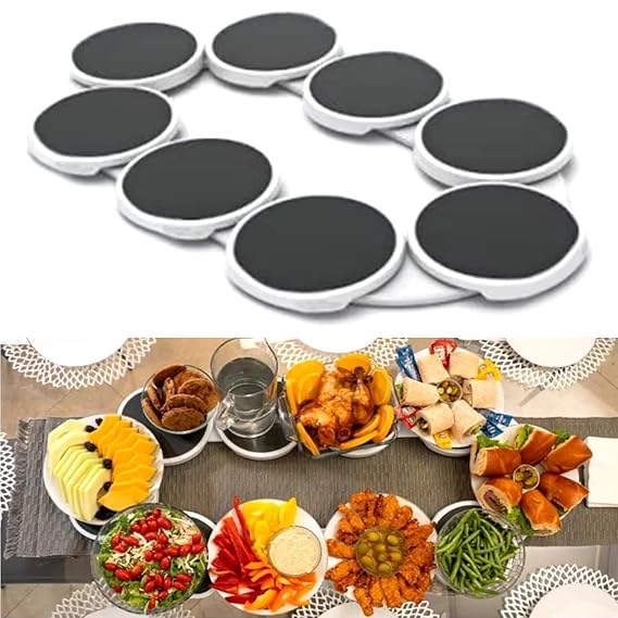 Premium Expandable Lazy Susan Turntable – 360° Rotating Dining Table Organizer