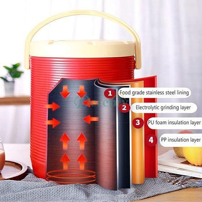Stainless Steel Insulated Barrel -  Hot and Cold  Bucket