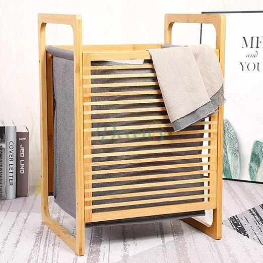 Bamboo Laundry Portable Storage Basket