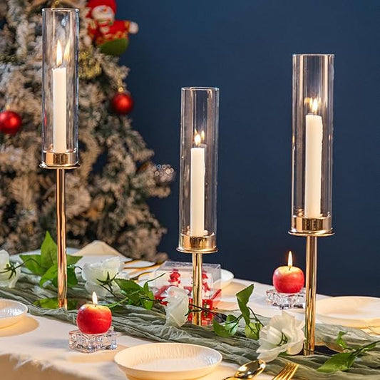 Gold Candlestick Holders