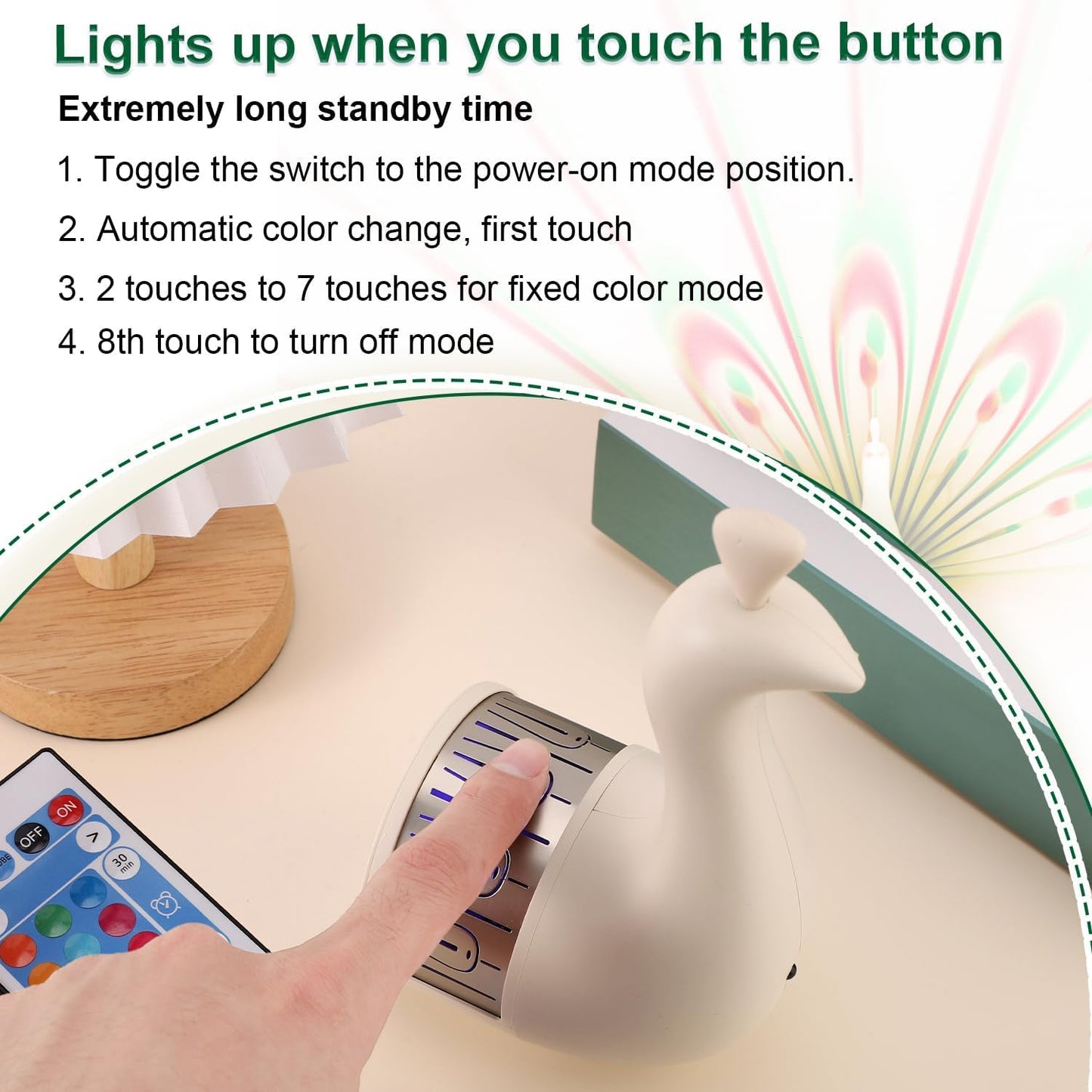 Twinkle Peacock Night Sky Projection Lamp