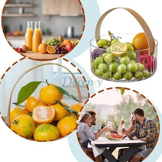 Classic Round Acrylic Fruit Basket