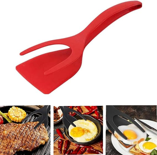 2 in 1 Grip and Flip Spatula Tong