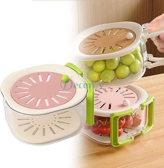 Multi-functional Fruit and Vegetable Washing Bowl With Strainer