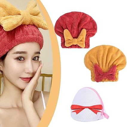 Microfiber Hair Drying Towel Cap