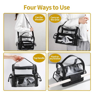 Brush Bag with adjustable Dividers and Side Compartments