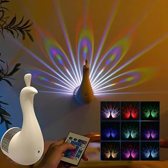 Twinkle Peacock Night Sky Projection Lamp