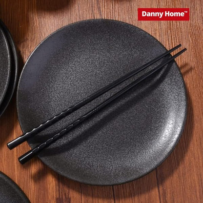 Danny Home Ceramic Black Side Plate 19cm