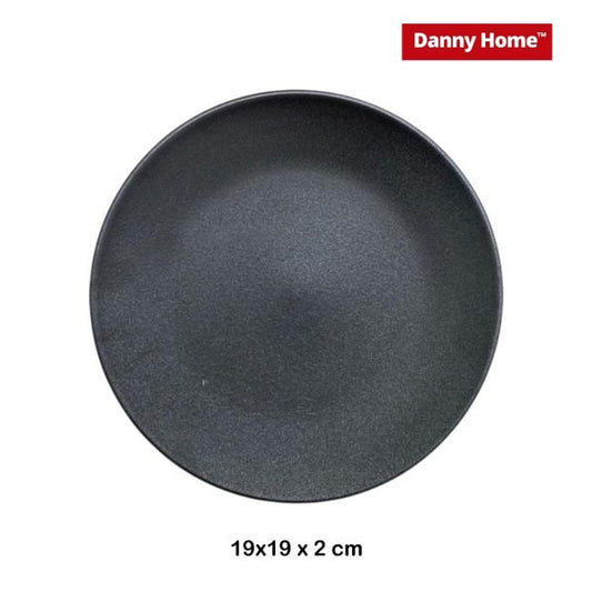 Danny Home Ceramic Black Side Plate 19cm