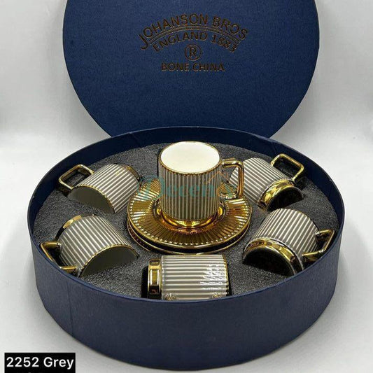 Elegant 12-Piece Cup & Saucer Set (2)