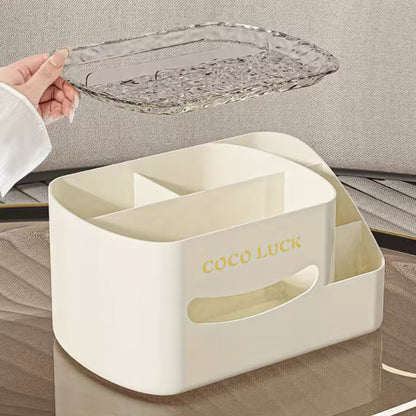 Multifunctional Cosmetic Display Cases with Tissue Box