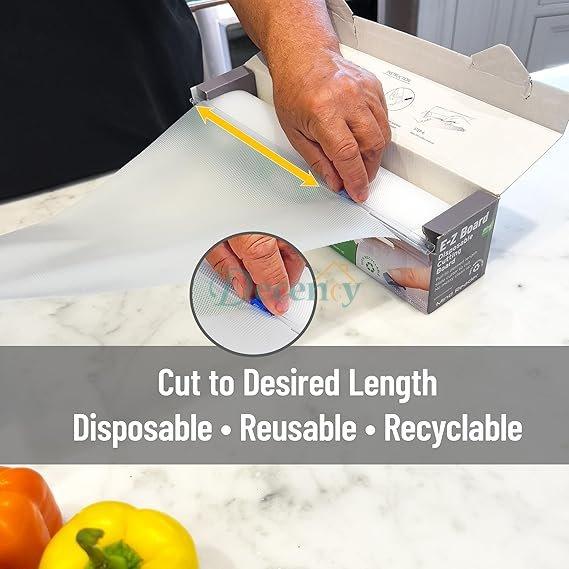 Premium Disposable Plastic Cutting Board Mats – Non-Slip Hygienic