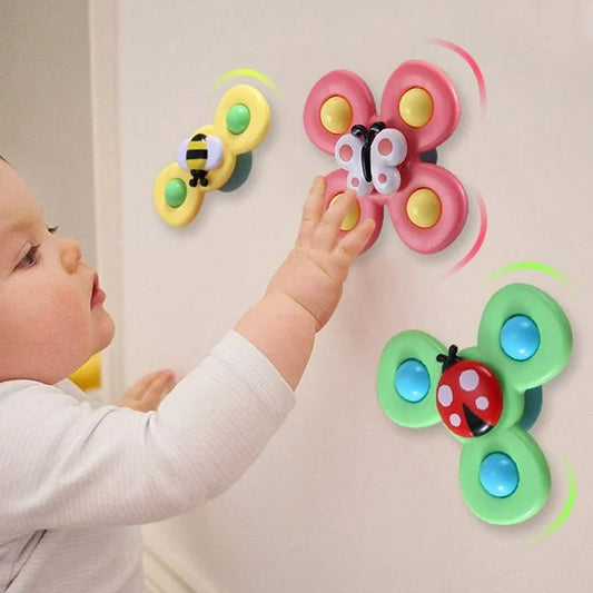 3Pcs Suction Cup Spinner Toy For Kids