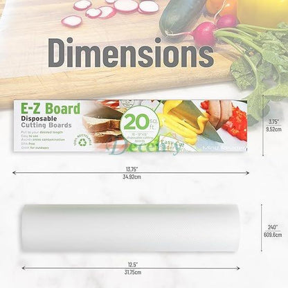 Premium Disposable Plastic Cutting Board Mats – Non-Slip Hygienic