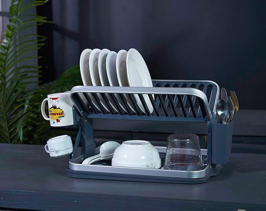 Binca 2 Tier Foldable Dish Rack