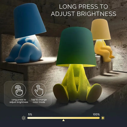 Colorful Plush Cartoon Desk Lamp & Bedside Night Light