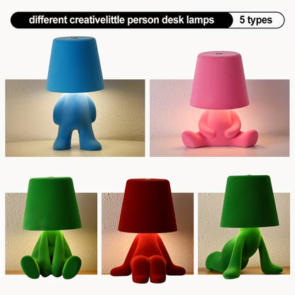 Colorful Plush Cartoon Desk Lamp & Bedside Night Light