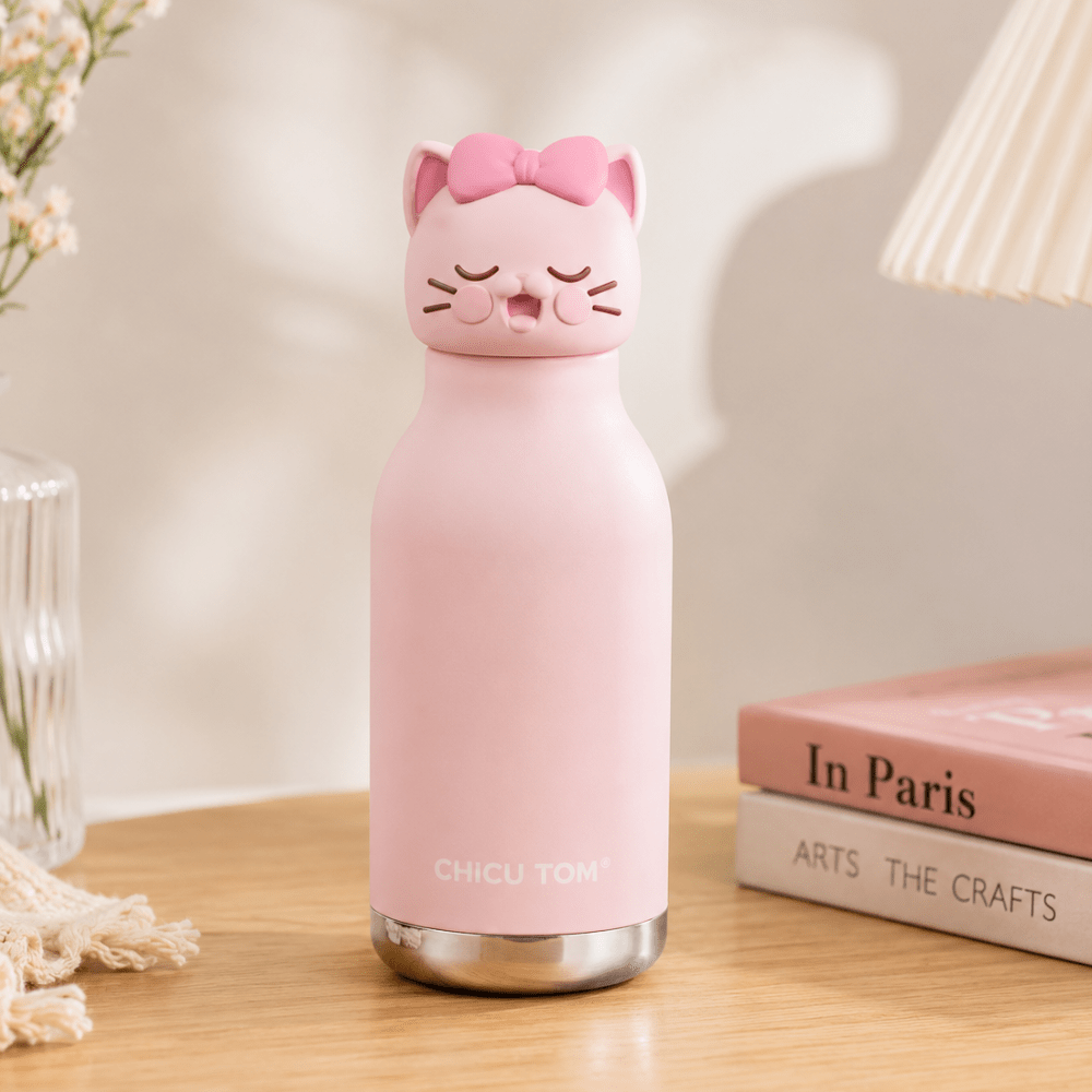Cute Animal Stainless Steel Thermos Water Bottle for Kids
