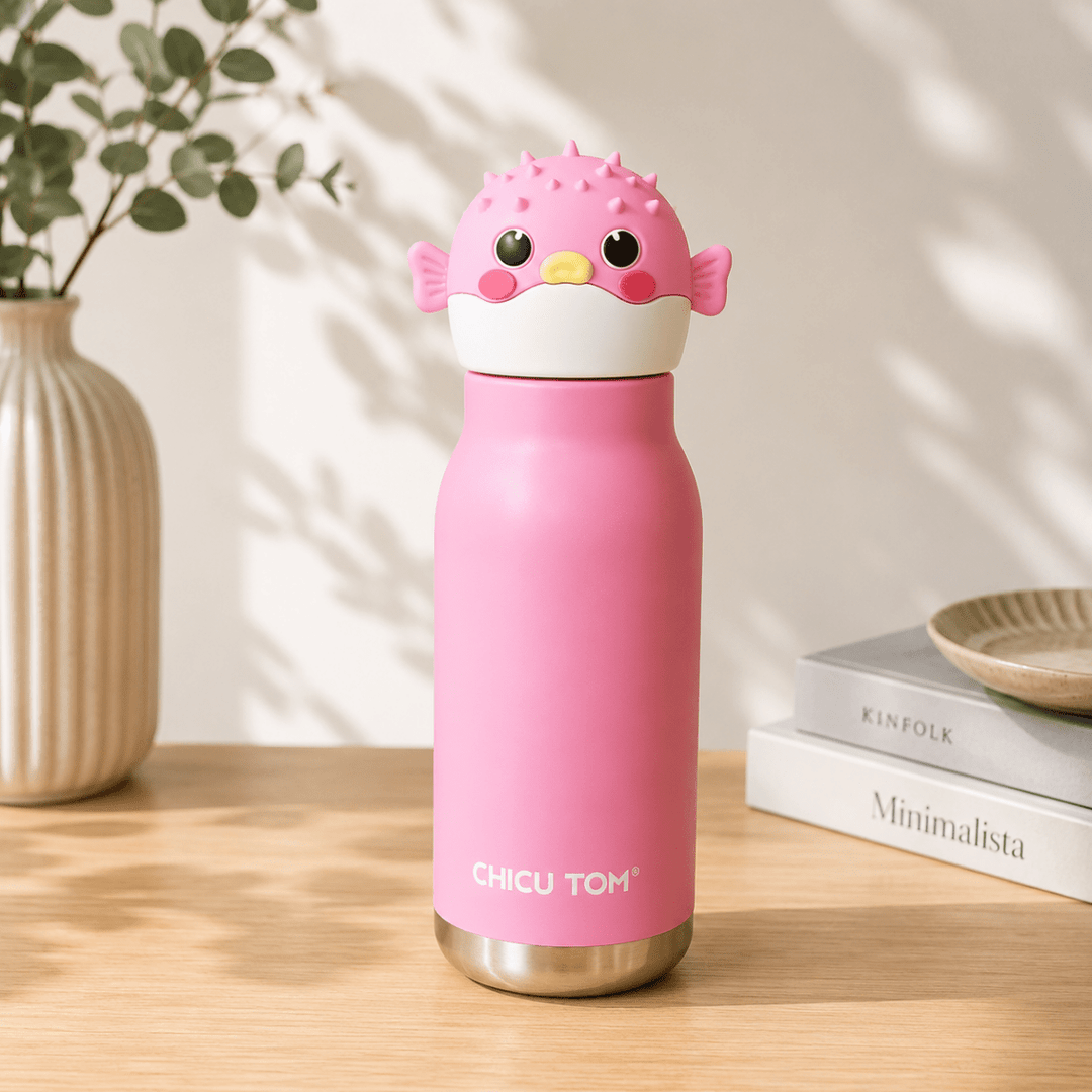 Cute Animal Stainless Steel Thermos Water Bottle for Kids