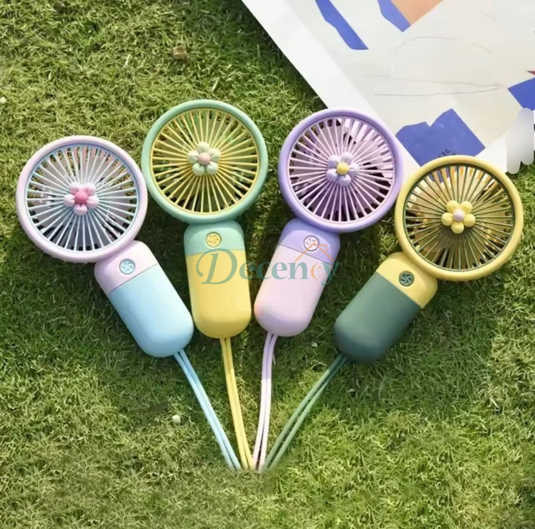 Portable Travel Rechargeable Hand Fan