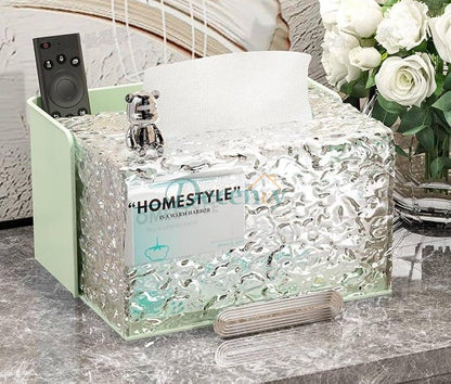 Acrylic Water Texture Tissue Box holder