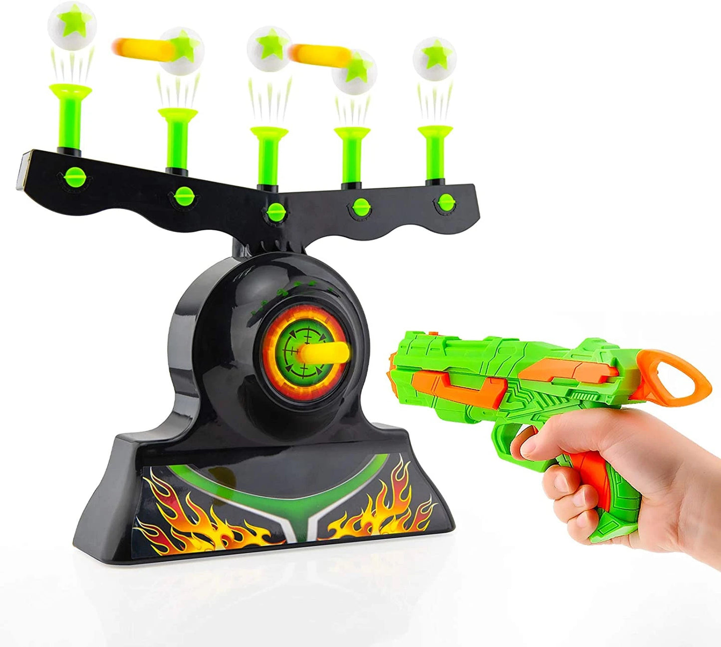 Electric hover shot target practice toys