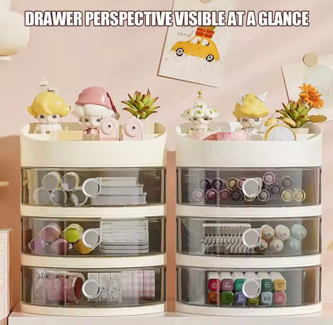 3 Layer Round Jewelry Storage Box