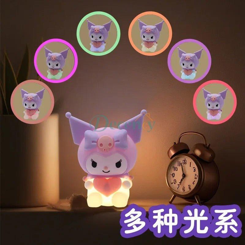 Kuromi & Hello Kitty LED Night Lamp – Cute Cartoon Soft Glow Decorative Light