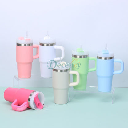 20oz Tumbler with handle lid and straw