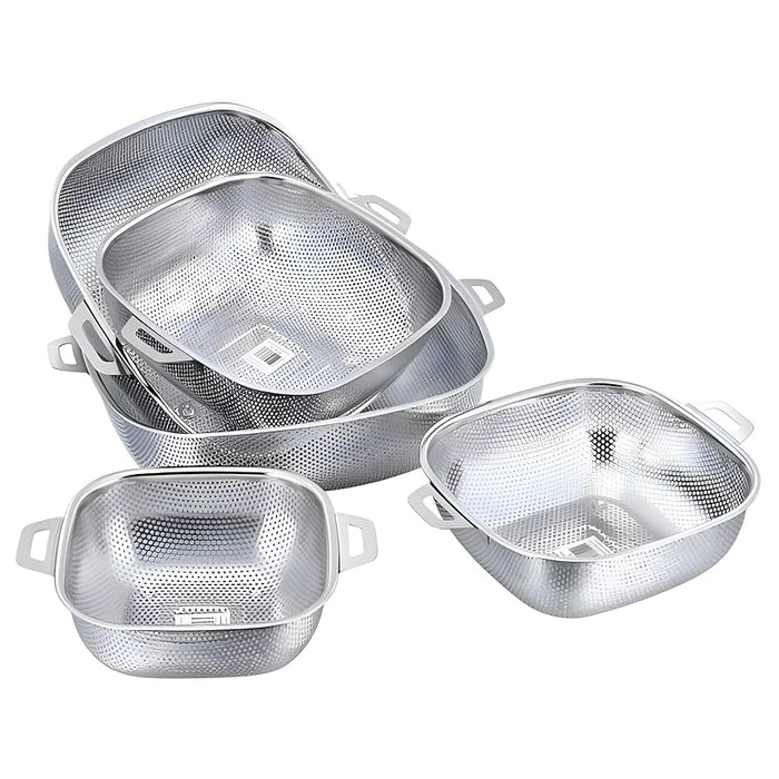 Square Shape Stainless Steel Strainer With Handle